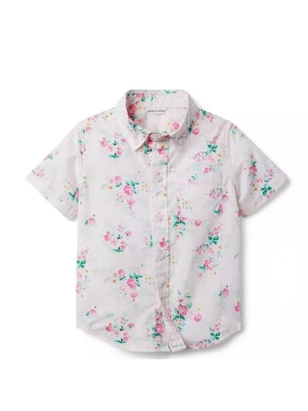 Janie and Jack Floral Poplin Shirt